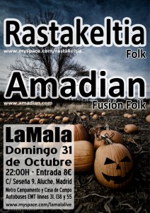 Poster La Mala 31/10/2010 Poster La Mala 31/10/2010